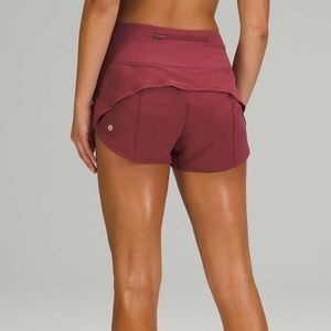 lululemon Speed Up High-Rise Short 2.5” Mulled Wine